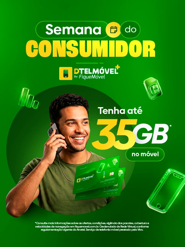 Planos Dtel Móvel Mobile - Celular com 5G