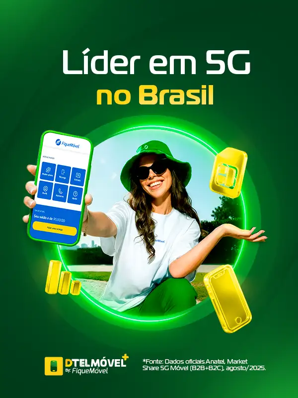 Planos Dtel Móvel Mobile - Celular com 5G